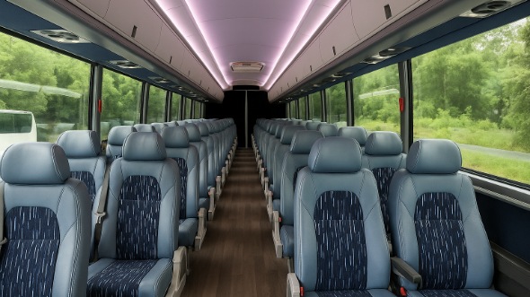 Interior of Charter Bus Company Millcreek's 25 Passenger Mini bus in Millcreek