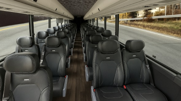 Interior of Charter Bus Company Colorado Springs's 28 Passenger Mini bus in Colorado Springs