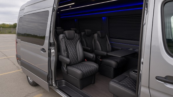 sprinter van with driver interior